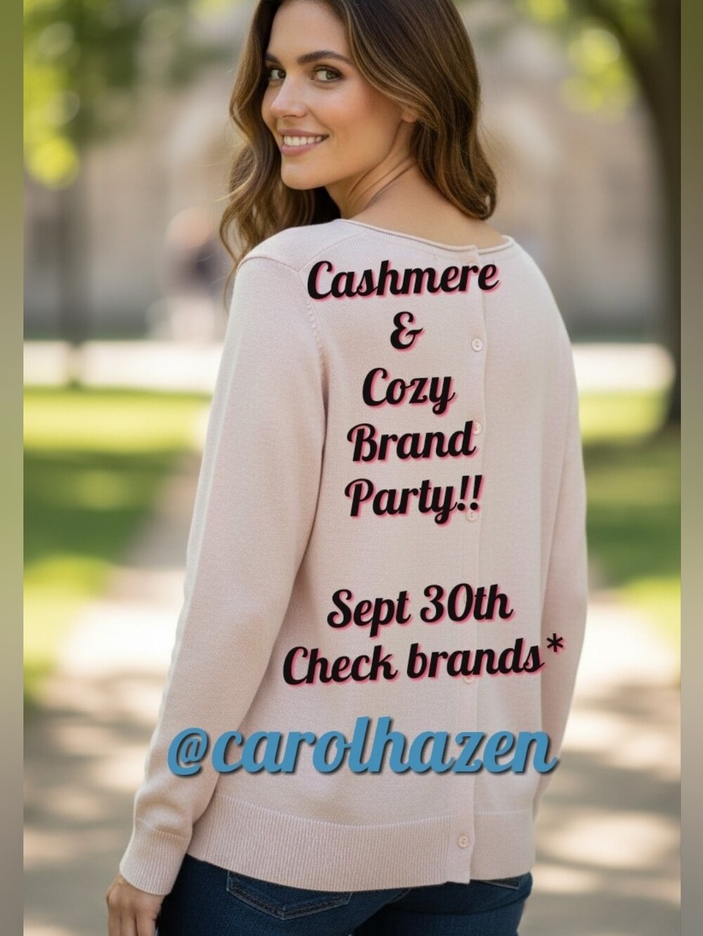 Sept 30th Morning BRAND PARTY! Casmere & Cozy. Brand Specific Tag Comment Brands